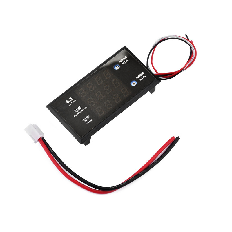 5000W DC8-12V 10A Voltmetru Ampermetru 4 biți Display digital Tensiune curent Power Meter 3 în 1 Volt Detector Tester Panou monitor