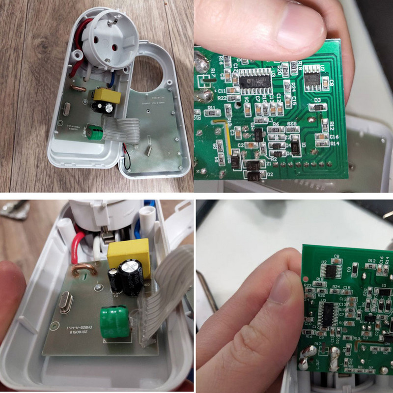 Nashone Wattmeter 220V AC EU Digital LCD Power Meter Vatmetrs Soquete Medidor De Energia Kwh FR EU Voltage Meter Enerģijas skaitītājs