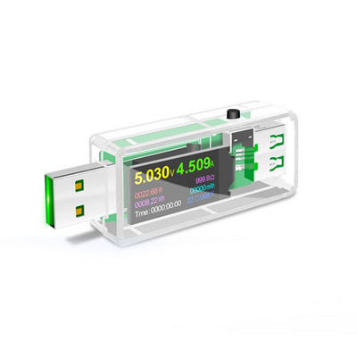 USB teszter U96P 13 az 1-ben USB teszter DC digitális feszültségmérő feszültség áram volt Volt ampermérő érzékelő töltő jelző mérő tiszta kék