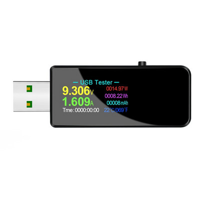 USB teszter U96P 13 az 1-ben USB teszter DC digitális feszültségmérő feszültség áram volt Volt ampermérő érzékelő töltő jelző mérő tiszta kék