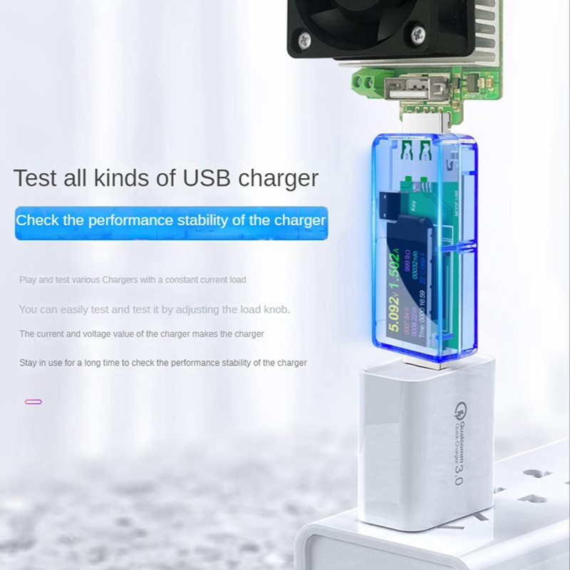 USB teszter U96P 13 az 1-ben USB teszter DC digitális feszültségmérő feszültség áram volt Volt ampermérő érzékelő töltő jelző mérő tiszta kék