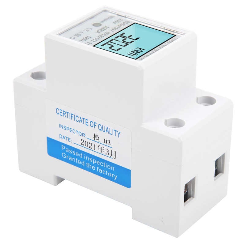 DDSU1897 háttérvilágítású intelligens energiamérő, egyfázisú Din sín mikro digitális elektromos teljesítménymérő wattmérő feszültség ampermérő