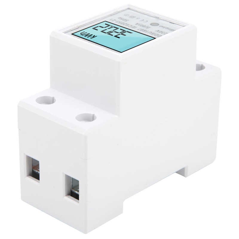 DDSU1897 háttérvilágítású intelligens energiamérő, egyfázisú Din sín mikro digitális elektromos teljesítménymérő wattmérő feszültség ampermérő