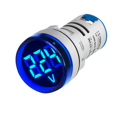 Voltmetru AC 60V-500V Afișaj digital LED Contor de tensiune VOLT + indicator luminos de semnal 110V 120V 220V 240V 380V Monitor