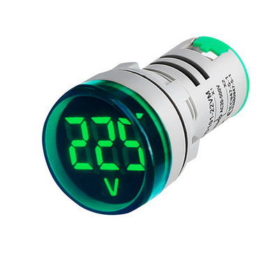 Voltmetru AC 60V-500V Afișaj digital LED Contor de tensiune VOLT + indicator luminos de semnal 110V 120V 220V 240V 380V Monitor