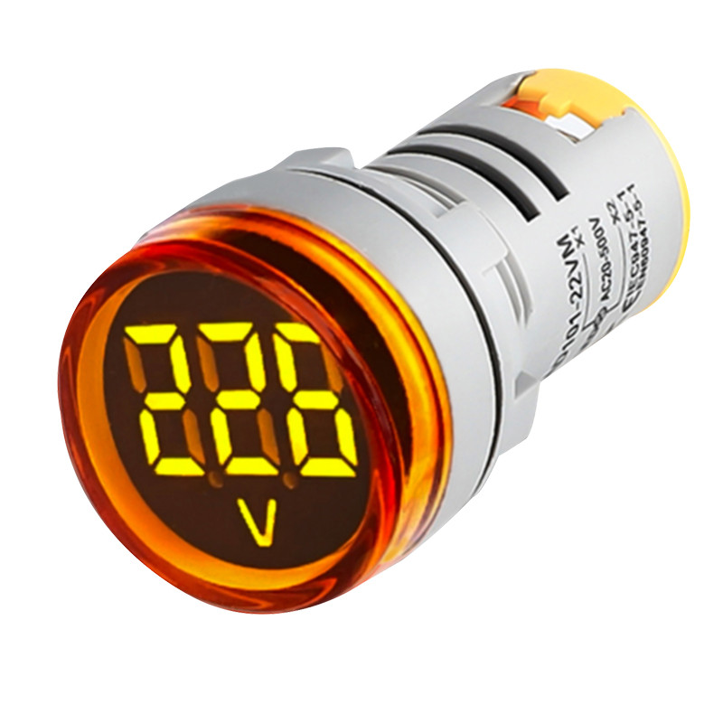 Voltmetru AC 60V-500V Afișaj digital LED Contor de tensiune VOLT + indicator luminos de semnal 110V 120V 220V 240V 380V Monitor