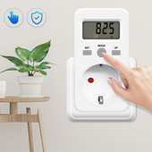 Teljesítménymérő aljzat KWE-PMB03 Dugaszolóaljzat Digitális Feszültség Wattmérő Teljesítményfogyasztás Watt Energiafigyelő AC áramelemző