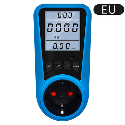 Fișă UE Priză Rus Contor digital de curent Voltmetru Contor de putere AC Timp Watt Putere Tester de energie Wattmetru US UK AU FR Mufă BR