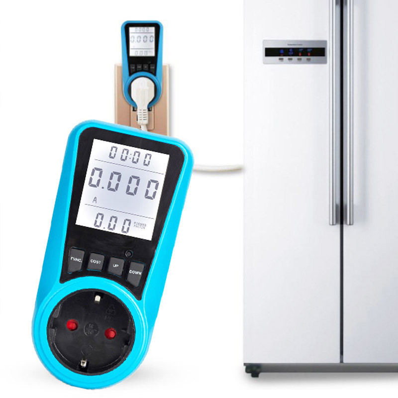 Fișă UE Priză Rus Contor digital de curent Voltmetru Contor de putere AC Timp Watt Putere Tester de energie Wattmetru US UK AU FR Mufă BR