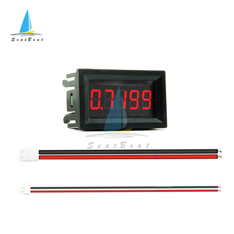 0,56 inci 5 cifre 0-3,0000A DC LED Ampermetru digital Contor de panou de curent de înaltă precizie 4 fire DC4 ~ 30V