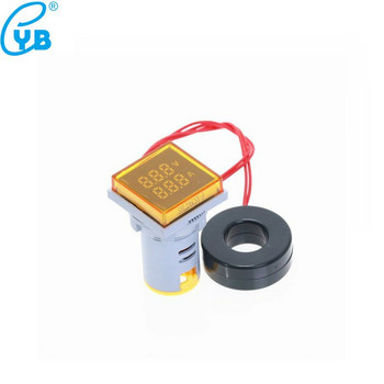AD16S-VA AC 500V 100A Τετράγωνο LED Ψηφιακό βολτόμετρο Αμπερόμετρο 110V 220V Τάση Μετρητής ρεύματος Voltammeter Volt Amp Tester