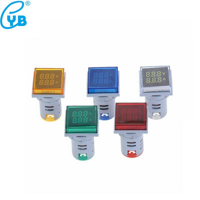 AD16S-VA AC 500V 100A kvadratinis LED skaitmeninis voltmetras ampermetras 110V 220V įtampos srovės matuoklis voltometras voltų amperų tikrinimo detektorius