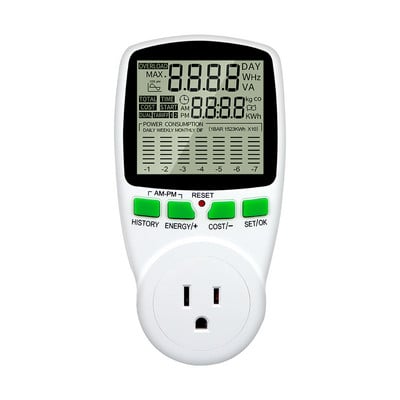 Contor digital de energie Wattmetru Electricitate Kwh Contor de putere Vu metru Analizor Watt Monitor EU US UK AU FR Priză 50% REDUCERE