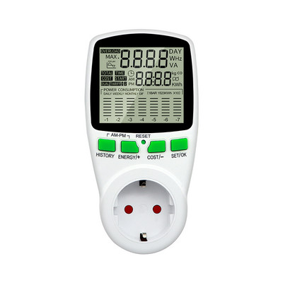 Contor digital de energie Wattmetru Electricitate Kwh Contor de putere Vu metru Analizor Watt Monitor EU US UK AU FR Priză 50% REDUCERE