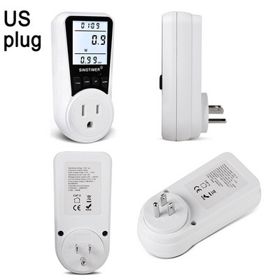 AC 230V Fény Wattmérő Teljesítmény LCD Energia Pontos Mérő Teljesítmény Monitor EU Dugaszoló Aljzat Teljesítmény Kilowatt watt feszültségmérő digitális