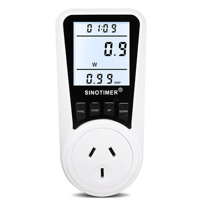 AC 230V Fény Wattmérő Teljesítmény LCD Energia Pontos Mérő Teljesítmény Monitor EU Dugaszoló Aljzat Teljesítmény Kilowatt watt feszültségmérő digitális
