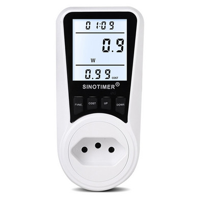AC 230V Fény Wattmérő Teljesítmény LCD Energia Pontos Mérő Teljesítmény Monitor EU Dugaszoló Aljzat Teljesítmény Kilowatt watt feszültségmérő digitális