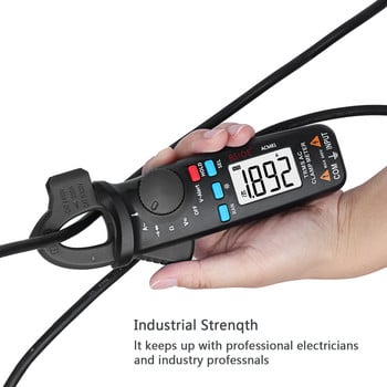 BSIDE Digital Clamp Meter Auto-Rang True RMS 1mA Точност 200A Ток DC AC Мултиметър Vol Ohm Диод Температура NCV Тестер