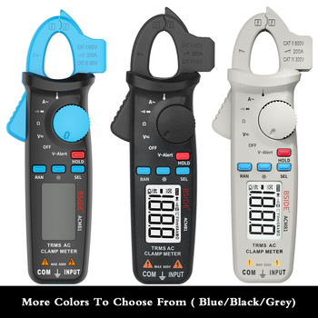 BSIDE Digital Clamp Meter Auto-Rang True RMS 1mA Точност 200A Ток DC AC Мултиметър Vol Ohm Диод Температура NCV Тестер