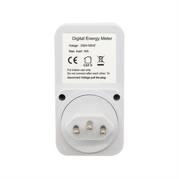 Ψηφιακός μετρητής ενέργειας Wattmeter Electrical Power Analyzer Monitor Μετρητές Κατανάλωση τάσης Watt Υποδοχή μέτρησης EU UK AU US BR