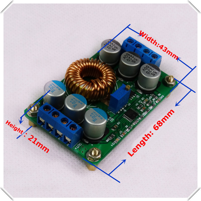 RD DC-DC Step-down Υψηλής απόδοσης Σύγχρονη 12v/9v 6A Ρυθμιζόμενη τροφοδοσία Ρυθμιστής τάσης μετατροπέα buck buck
