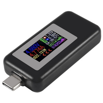 KWS-1902C Тип-C цветен дисплей USB тестер Монитор на напрежение Измервател на мощността