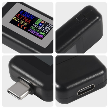 KWS-1902C Έγχρωμη οθόνη USB Tester Έγχρωμης Οθόνης Μετρητής ρεύματος Οθόνης τάσης ρεύματος