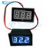 DC 15-120V vízálló digitális feszültségmérő volt feszültségmérő elektromos járművekhez Kijelző színe piros zöld kék kiváló minőség