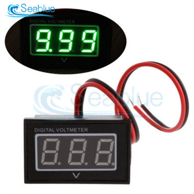 DC 15-120V vízálló digitális feszültségmérő volt feszültségmérő elektromos járművekhez Kijelző színe piros zöld kék kiváló minőség