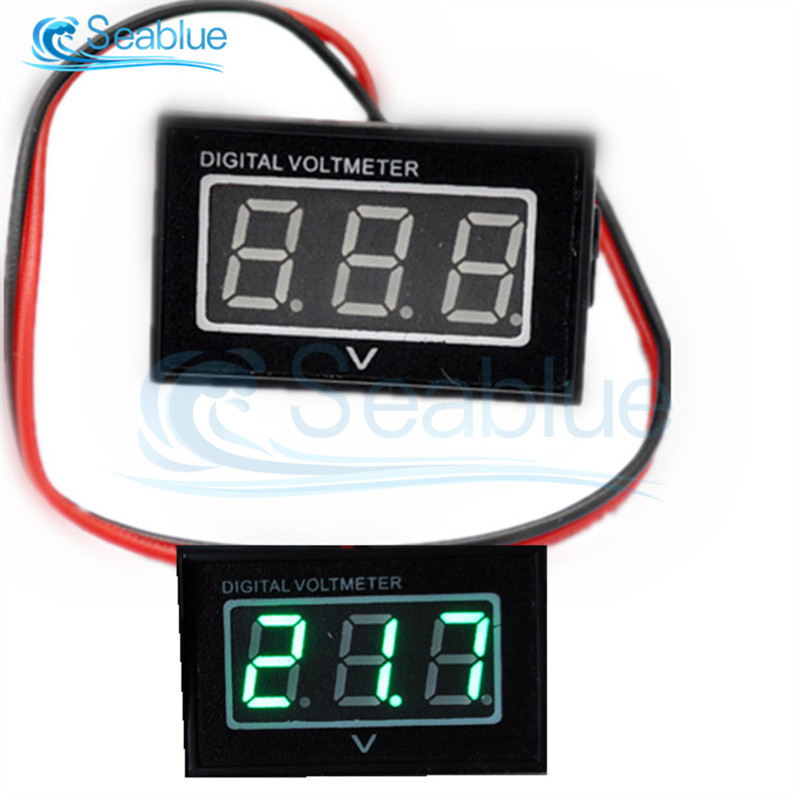 DC 15-120V vízálló digitális feszültségmérő volt feszültségmérő elektromos járművekhez Kijelző színe piros zöld kék kiváló minőség