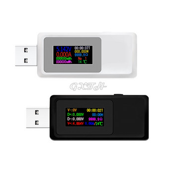 Цветен екран USB тестер Инструмент за измерване на напрежение Зарядно устройство Детектор Волтметър Амперметър Протектор за зареждане на мобилен телефон DC4-30V