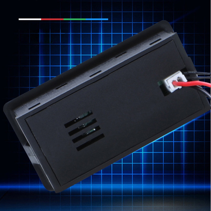 Kapacitásjelző feszültségmérő LCD-kijelzővel, háttérvilágítással, vízálló monitorral, digitális feszültségmérővel