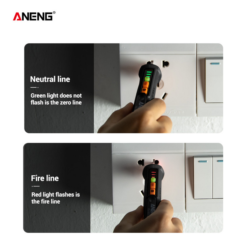 VD901 elektrinis tikrinimo rašiklis 12–1000 V kintamosios srovės voltmetras 100a kintamosios srovės įtampos detektorius, multimetras, išvesties testeris, grandinės pertraukiklio ieškiklis