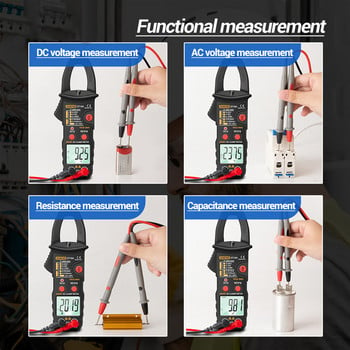 ANENG ST184 Digital Clamp Meter 6000 Counts Οθόνη LCD με οπίσθιο φωτισμό Πολύμετρο True RMS AC/DC Voltmeter Ampermeter Tester