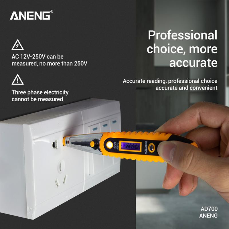 ANENG VD700 Afișaj digital Stilo de test electric Tester multifuncțional Display LCD Detector de tensiune pentru electrician