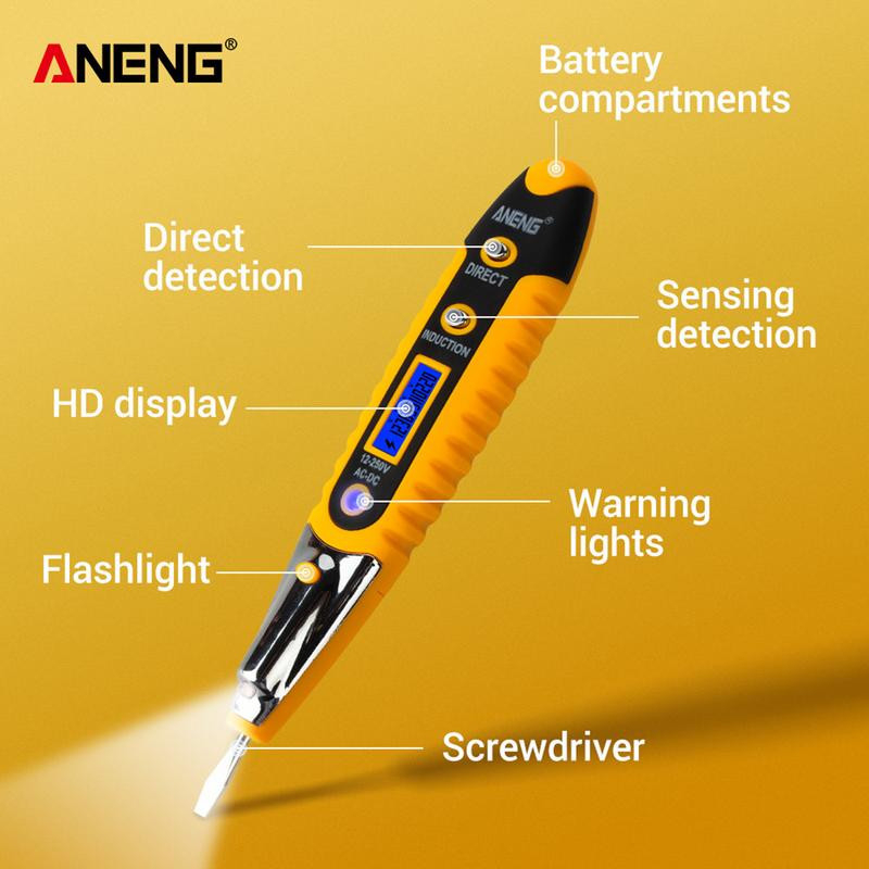 ANENG VD700 Afișaj digital Stilo de test electric Tester multifuncțional Display LCD Detector de tensiune pentru electrician