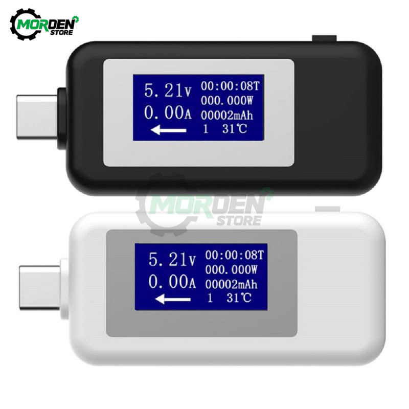 DC 4-30V Tester USB tip C Contor de tensiune curent Voltmetru de sincronizare Ampermetru Monitor digital Indicator de întrerupere a puterii Încărcător de bancă