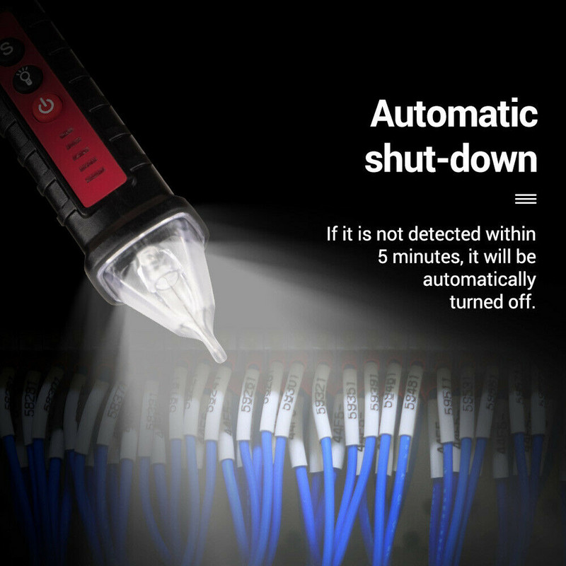 VD802 Detectoare de tensiune AC Tester inteligent fără contact Contor stilou 12-1000 V Senzor electric de tensiune Creion de testare