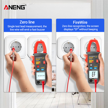 ANENG ST183 Digital Clamp Meter AC Current 6000 Counts True RMS Multimeter DC/AC Voltage Tester Hz Capacitence NCV Ohm Tests