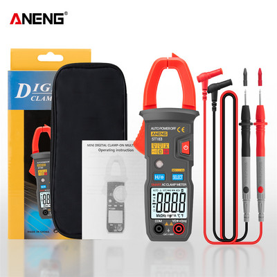 ANENG ST183 digitaalne klambrimõõtur, vahelduvvoolu 6000 loendab tegelikku RMS-i multimeetrit alalis-/vahelduvpinge tester Hz mahtuvus NCV oomi testid