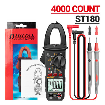 ST180 Digital Clamp Meter Multimeter 4000 CountsClamp Multimeter Voltmeter Ammeter AC DC Voltage AC Current Meter NCV тестер