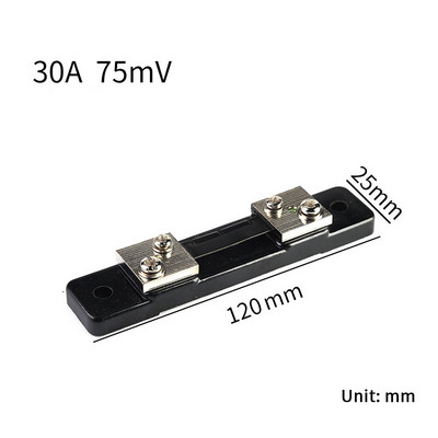 1vnt Išorinis šuntas FL-2 10A-50A/75mV srovės matuoklis Šunto rezistorius Skaitmeniniam ampermetro stiprintuvo voltmetro vatmetrui