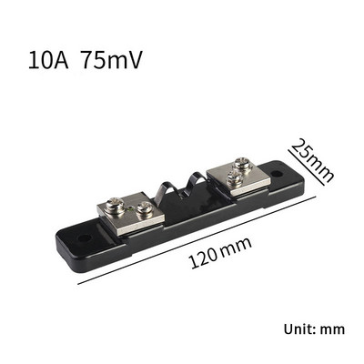 1vnt Išorinis šuntas FL-2 10A-50A/75mV srovės matuoklis Šunto rezistorius Skaitmeniniam ampermetro stiprintuvo voltmetro vatmetrui