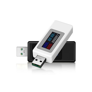 Έγχρωμη οθόνη ελεγκτή μετρητή ισχύος USB 0-6,5A ρεύματος 4-30V Τάση φορτιστή USB Μετρητής ισχύος Κινητό ανιχνευτή μπαταρίας