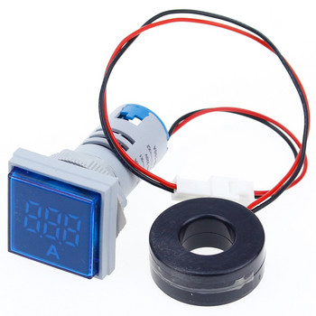 Квадратен LED цифров волтметър и амперметър Измервател на напрежение Измервател на тока AC 60-500V 0-100A D18 Dropship