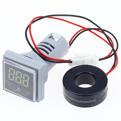 Kvadratinis LED skaitmeninis voltmetras ir ampermetras įtampos matuoklis srovės matuoklis AC 60-500V 0-100A D18 dropship
