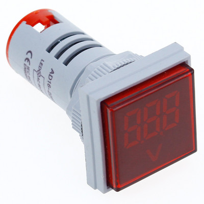 Kvadratinis LED skaitmeninis voltmetras ir ampermetras įtampos matuoklis srovės matuoklis AC 60-500V 0-100A D18 dropship