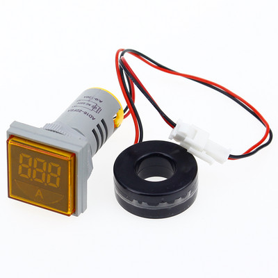 Kvadratinis LED skaitmeninis voltmetras ir ampermetras įtampos matuoklis srovės matuoklis AC 60-500V 0-100A D18 dropship