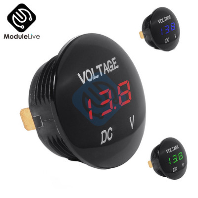 DC 5V-48V 12V 24V 36V Auto Motocicletă DC5V-48V Digital LED Panou Volt Voltaj Meter Tester Display Voltmetru Instrumente rezistente la apă