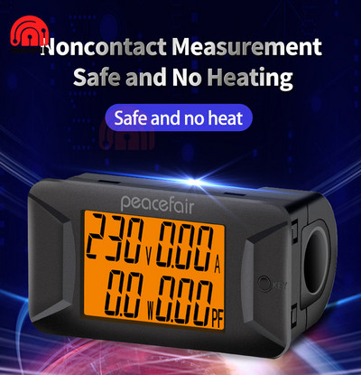 AC 40-400V 100A digitális multiméter feszültség áramerősségmérő elektromos műszer Teljesítménytényező mérő Wattmérő PZEM-028